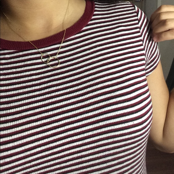 Comfy Ribbed Striped Tee - Picture 3 of 6